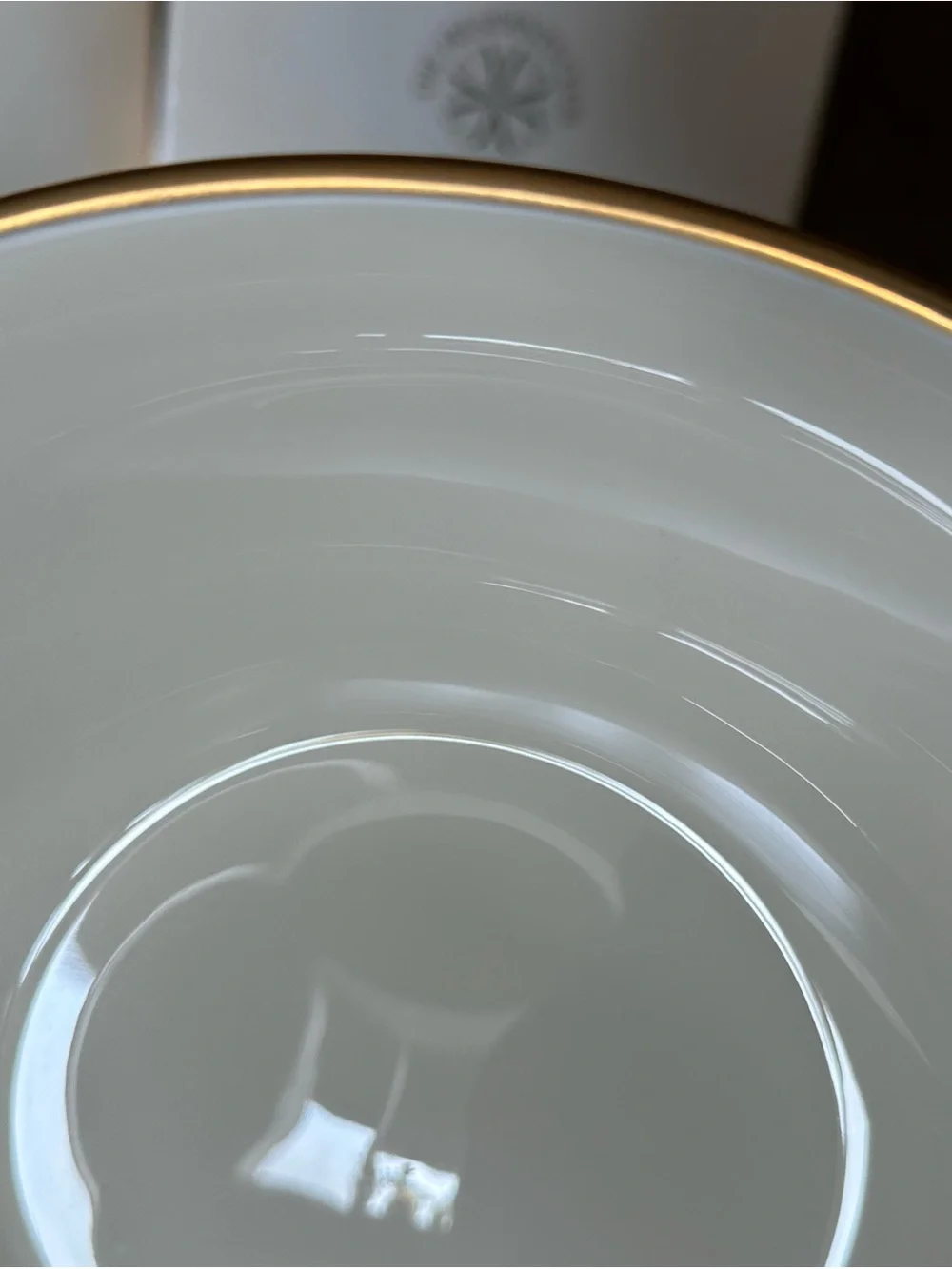 1980 Lenox bowl AVON Presidents Club 24 karat trimmed gold